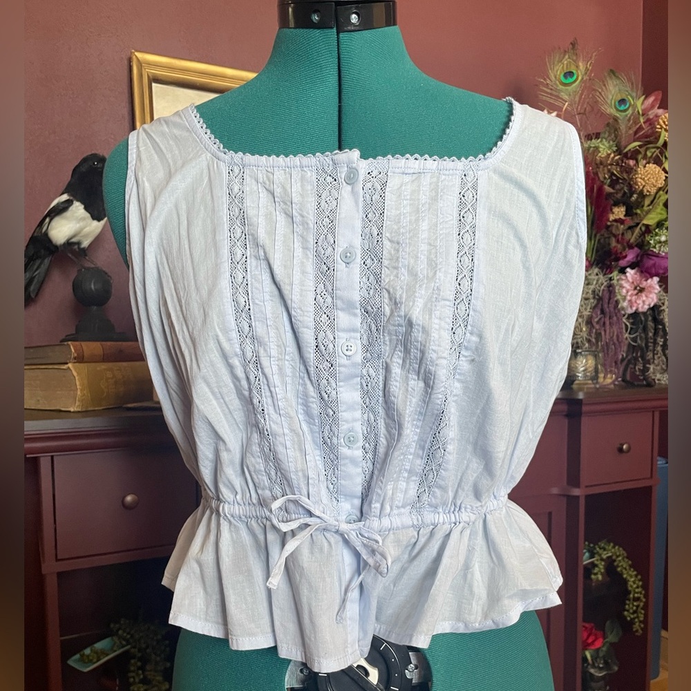 Cotton tank corset cover style